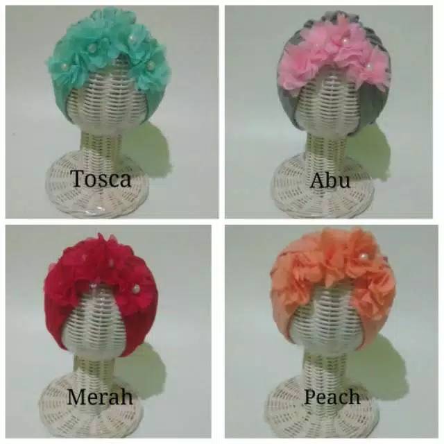 Turban flower bayi / Hijab bayi Lucu Murah/ Kerudung bayi