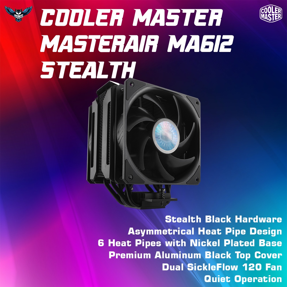 COOLER MASTER MasterAir MA612 STEALTH | CPU Cooler heatsink fan