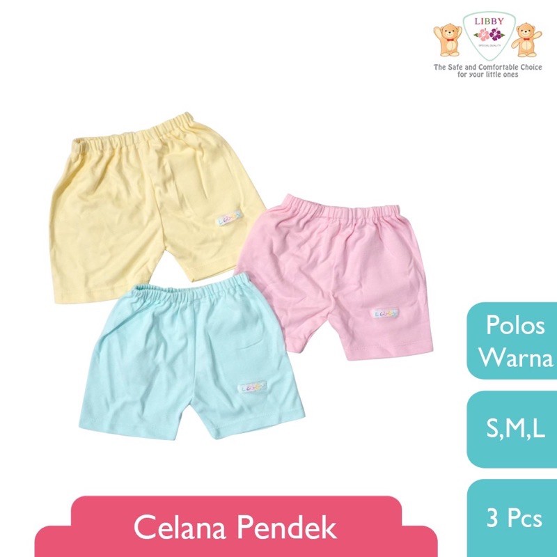 Libby Celana Pendek Warna - Celana bayi 1 Pcs