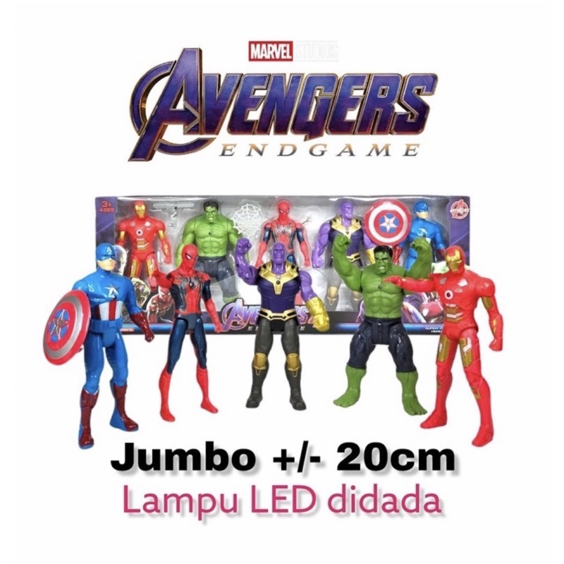 Mainan Anak - Mainan Robot Action Figure Koleksi Robot Super Hero Avengers End Game 1873 Size 20 CM