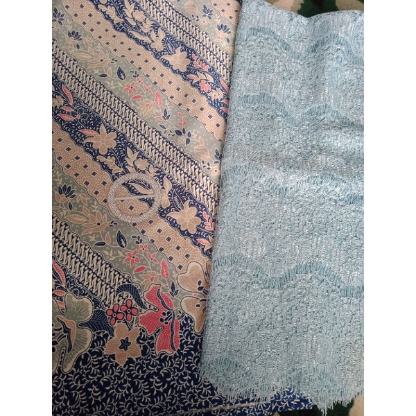 COD SETELAN KEBAYA CAPE BROKAT mewah kebaya Bridesmaid seragaman pager ayu kebaya wisuda Kebaya jumbo-SET CAPE BIRUMUDA