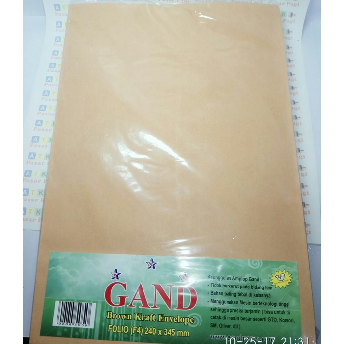 

MENYURAT-SURAT- AMPLOP COKLAT FOLIO 80 GRAM -SURAT-MENYURAT.