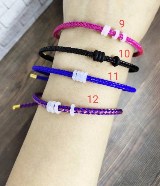 FIFI FASHION Gelang tangan wanita  Korea Mode Kreatif  Tali kawat Gold Disesuaikan (1-17) 12#