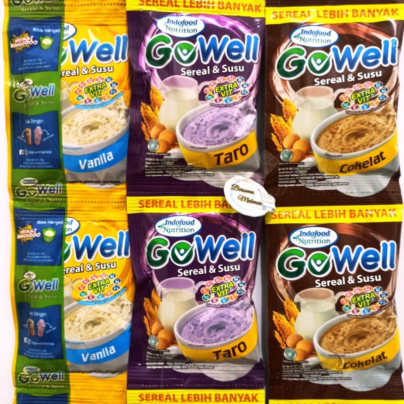 

GOWELL TARO/GOWELL COKELAT/GOWELL VANILA RENCENG ISI 10 SACHET (30gram)