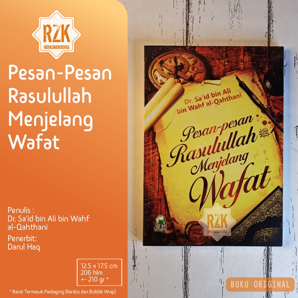 Buku Pesan-Pesan Rasulullah Menjelang Wafat