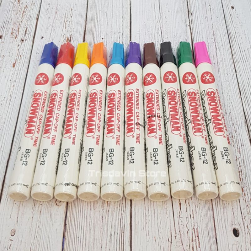 

Spidol whiteboard Snowman BG12 10 warna pilihan |ECERAN|