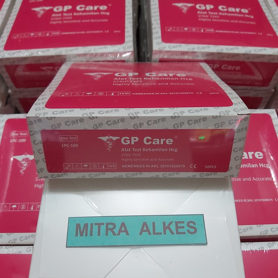 Hcg Celup GP Care. Alat Tes Kehamilan GpCare. I  Strip Test Hamil GP care.