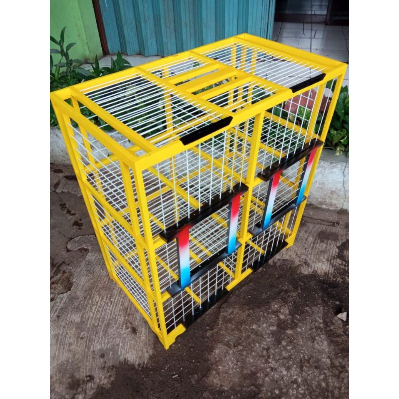 kandang dondang sangkar gabur lepasan fiber car duco burung merpati dara pintu 6 pasang kokoh kuat