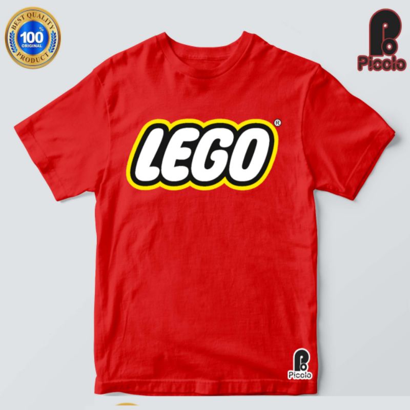 baju kaos anak logo lego bahan premium atasan