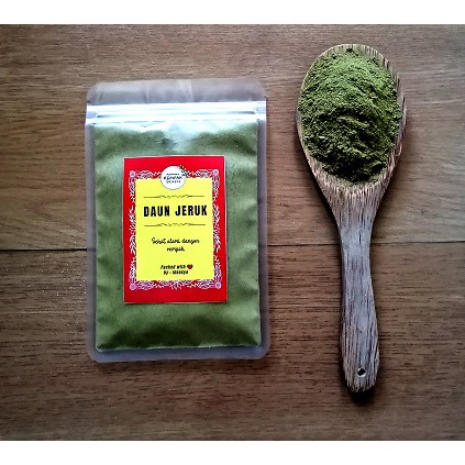 

Daun jeruk Bubuk / Kaffir Lime Powder Ekspor Quality - Asli Premium 50 Gram