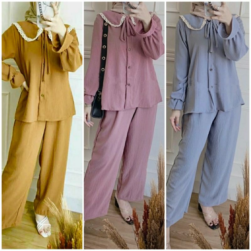 ONE SET SERRA RENDA RAYON CRINKLE PREMIUM