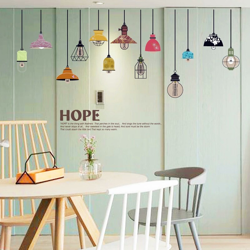 RELIZA WALLSTICKER 60x90 LAMPU GANTUNG SK9144