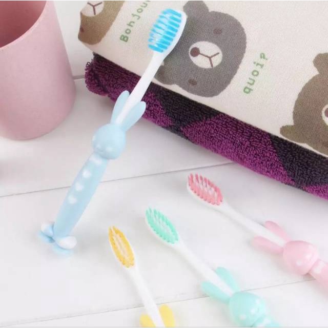 ☛TK☚ R617 Set Sikat Gigi anak Motif Animal Lucu 4pcs MURAH - Set 4pcs Kids Animal Toothbrush Colorfull