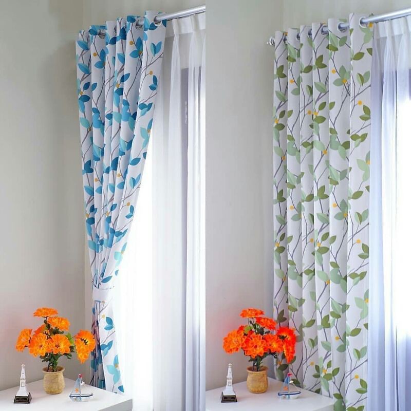 Gorden Blackout Motif / Gorden Motif Daun / Gorden Jendela