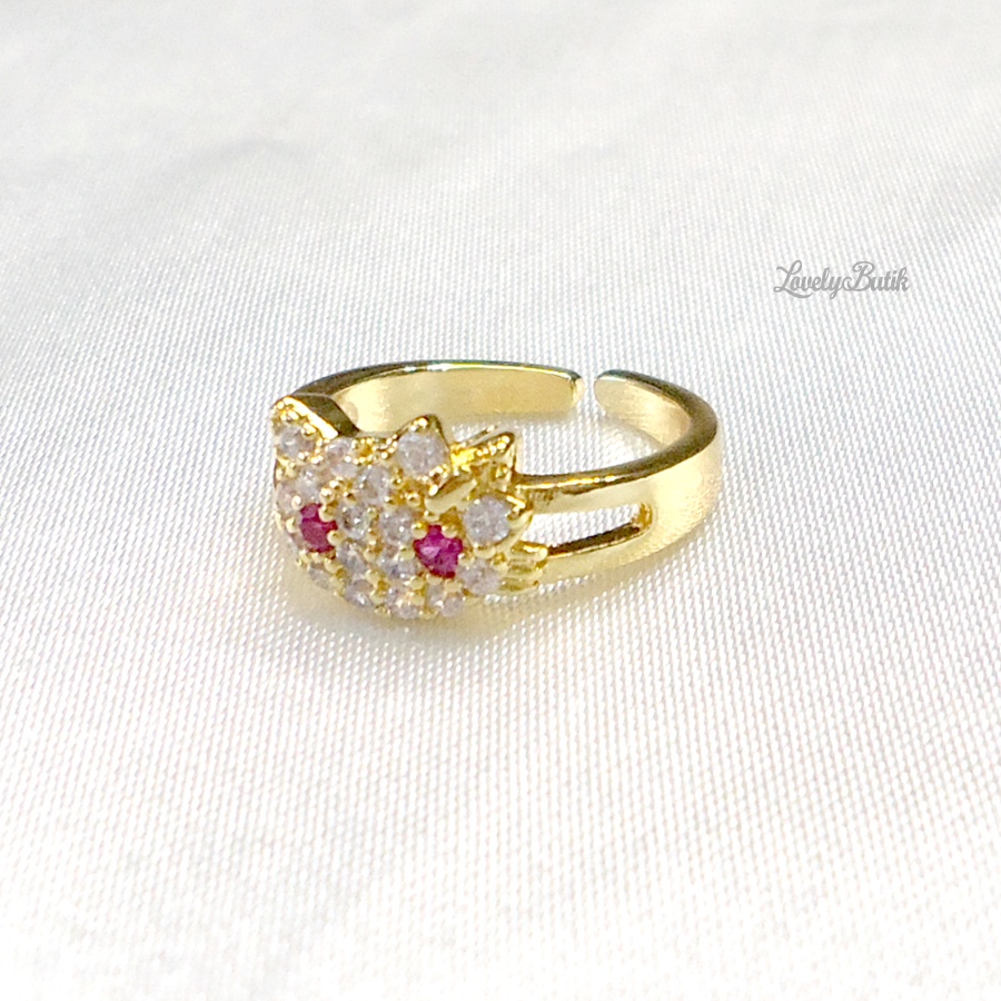 Lovelybutik Cincin Xuping Anak Perempuan Cincin Balita Motif Mini Sweet Cutie