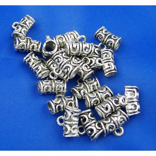 Gantungan leontin bandul bail logam 11x6mm tempat leontin bahan craft