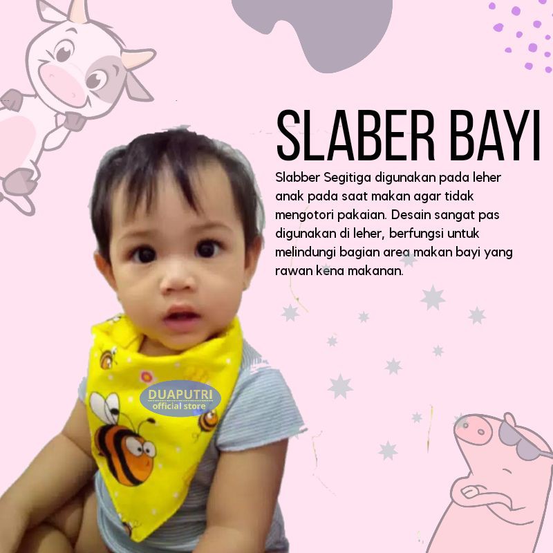 Slabber Segitiga Anak Bayi Tatak Iler Koboy