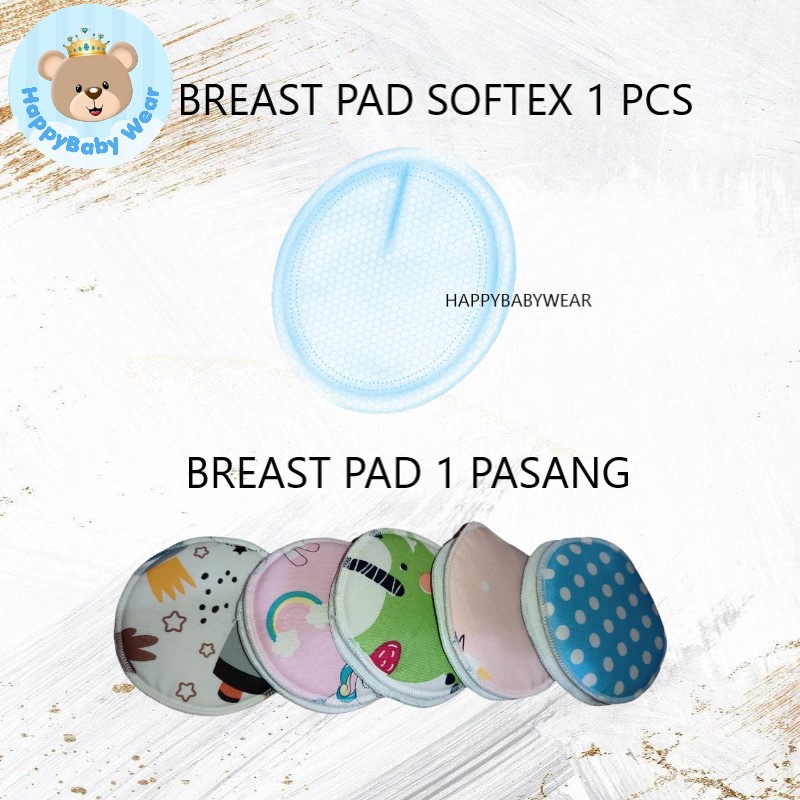 1 PASANG Breast Pad Washable (Bisa Cuci Ulang) / 1pcs SOFTEX DISPOSABLE breastpad Bresped Penadah Rembesan ASI