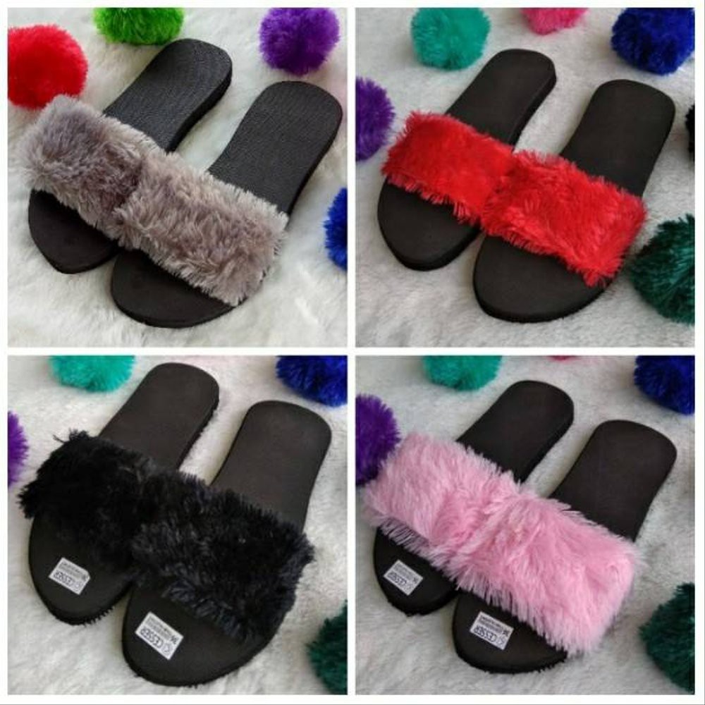 SANDAL SELOP - SELOP WANITA - SELOP RASFUR - SLIPPER - SANDAL SELOP WANITA - SANDAL SELOP BULU -