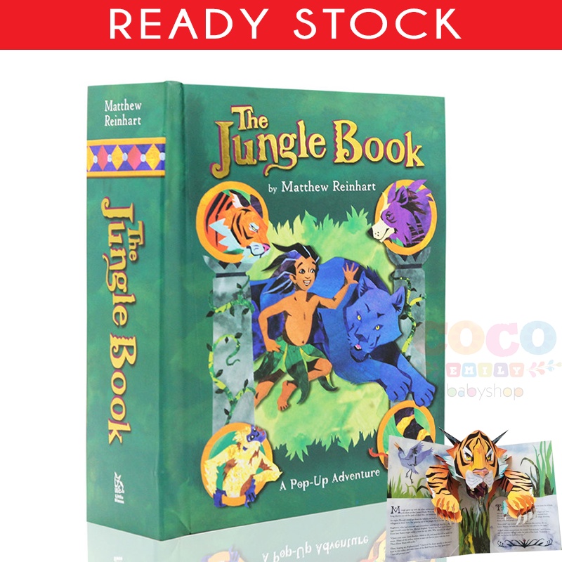Pop Up 3D Board Book The Jungle Buku Cerita Anak Ready Stock