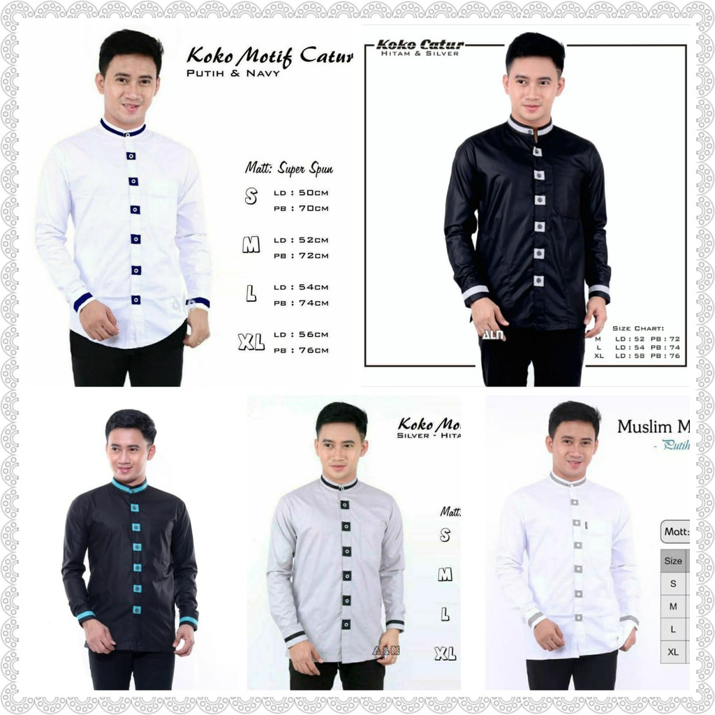 Baju koko motif catur