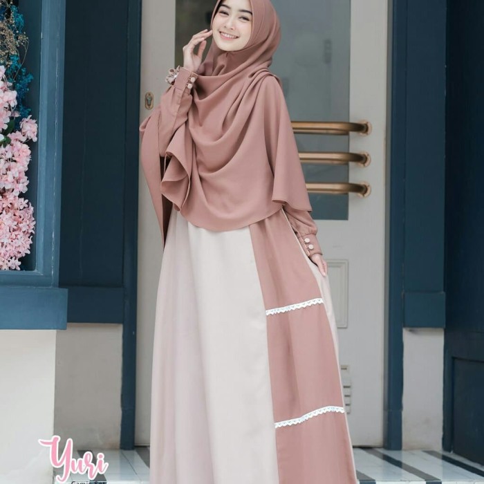 Gamis Yuri Gerai Saffa Gamis Gerai Saffa Syari Yuri  Gamis Premium Gerai Saffa Syar'i Gamis Syar i