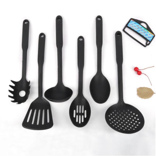 Set Spatula isi 6 pcs cooking set accessories kitchen Silikon Perlengkapan Masak Panas Dalam Stok tahan panas