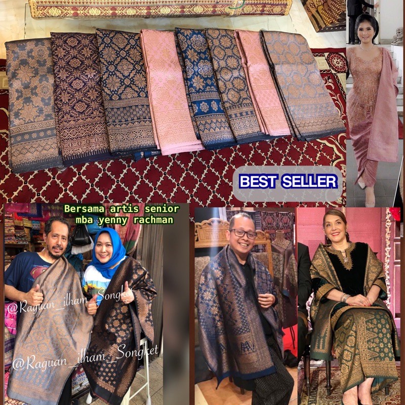 TREND TEMBAGA EXCLUSIVE Lepus Tembaga ORI Warna Alam /songket tenun asli palembang /ilham songket pa