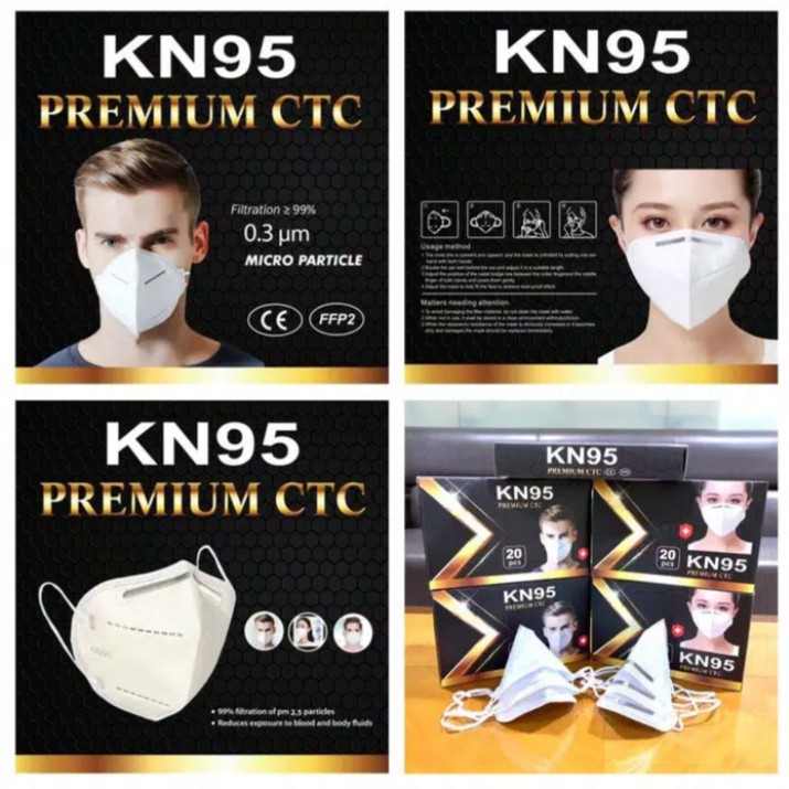 Masker KN95 Masker N95 Masker KN 95 Masker N 95 Masker Asli Bnpb- CTC - KAWAT LUAR KAWAT DALAM