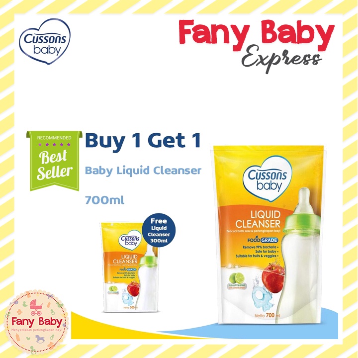 CUSSONS BABY LIQUID CLEANSER BUNDLING BUY 700ML FREE 300ML