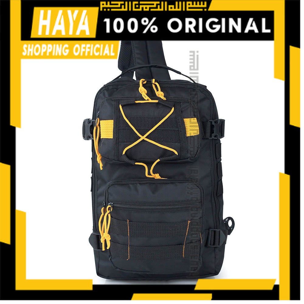 HAYA - tas selempang  besar pria sling bag jumbo tactical lct 495 distro original tas samping cowok 