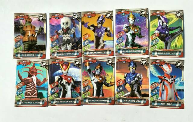 Trading Card Ultraman isi 6pak = 60kartu Termurah Mainan Kartu Anak Murah