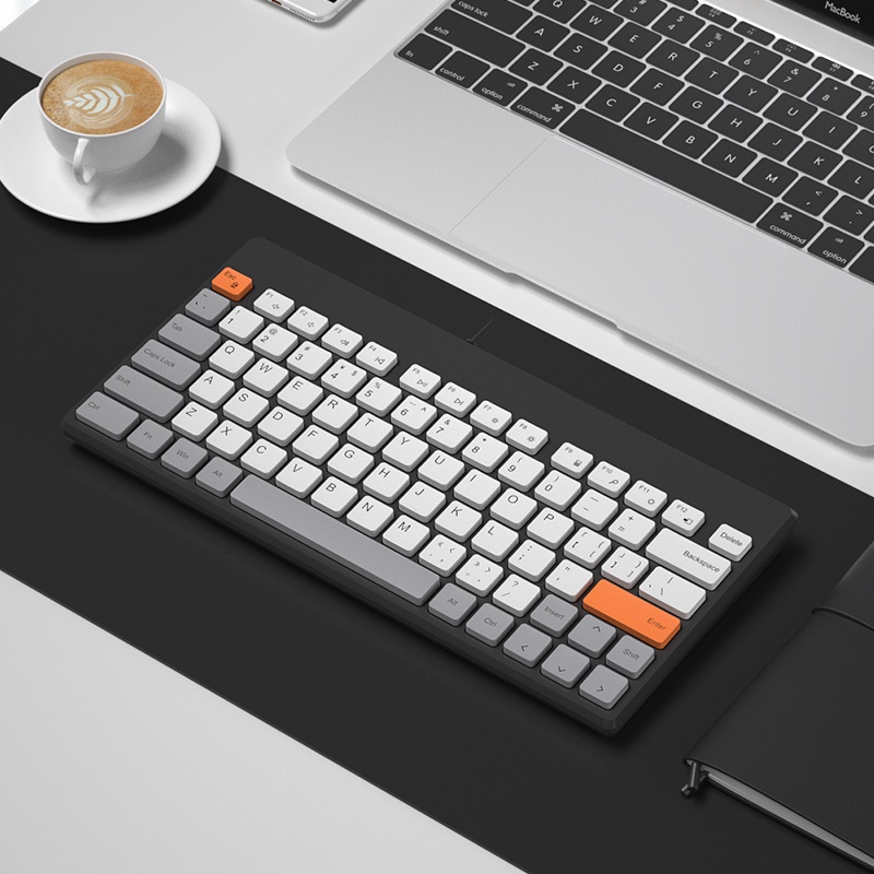 79kunci Keyboard Kabel Keyboard Slim Keyboard Mini Desain Ergonomis USB Wired Silent Keyboard Gaming Kantor