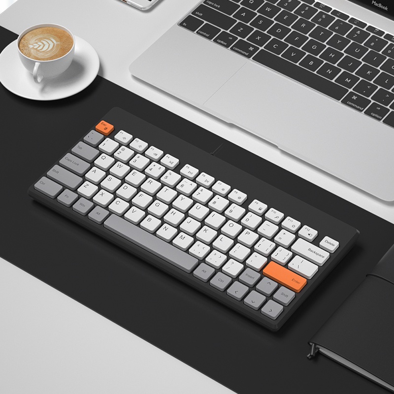 79kunci Keyboard Kabel Keyboard Slim Keyboard Mini Desain Ergonomis USB Wired Silent Keyboard Gaming Kantor