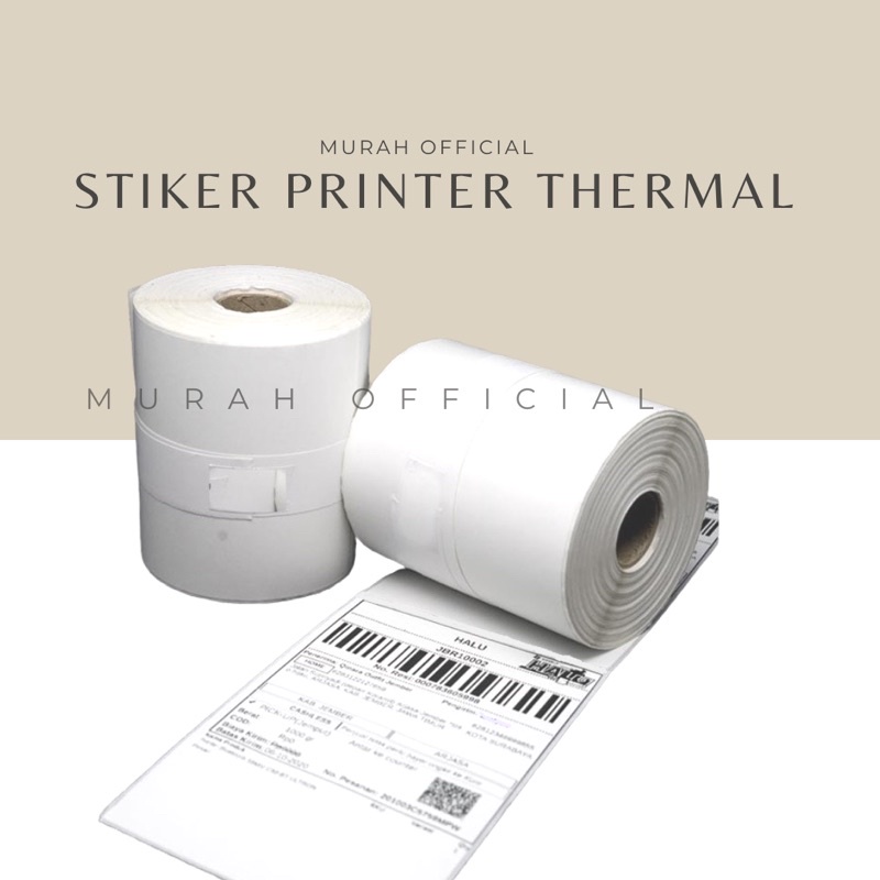 

Kertas Papper Stiker Label Printer Thermal 80x50 mm atau 8 cm x 5 cm 8x5 cmContinuous 80 x 50 mm termurah
