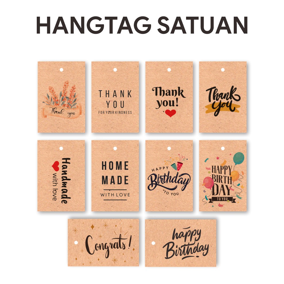 

Hangtag Handmade / Thank You Bahan Kraft