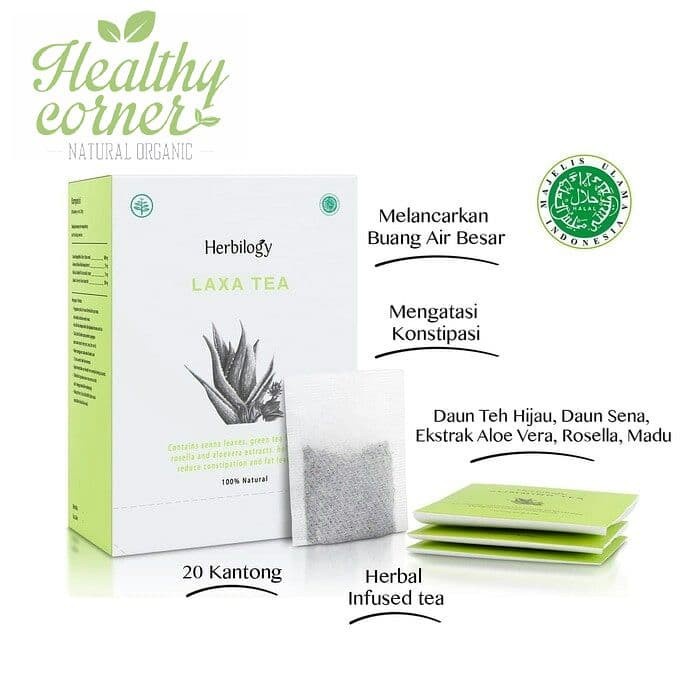 

DISKON - (BISA COD) Laxa Slimming Tea Teh Diet Pelangsing 20 x Tea Bag - Herbilogy