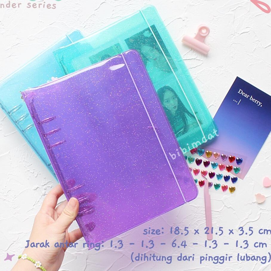 

Ready - Mujigae Series Binder A5 / Case Binder PC Photocard Cover Glitter 6 Ring