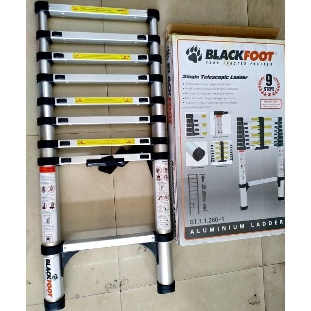 Tangga Lipat / Tangga Single Telescopic Ladder 2.6M