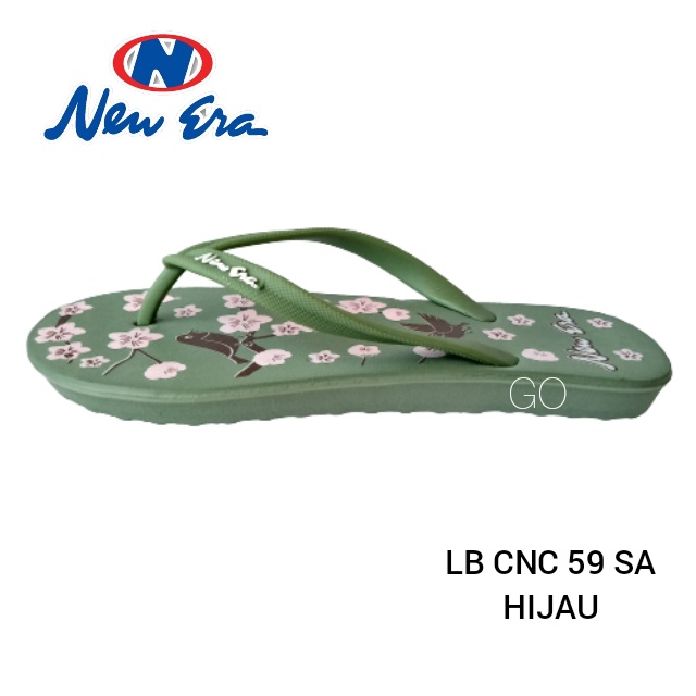 gof NEW ERA LB CNC 56 SA Sandal Japit Motif Sakura Terbaru