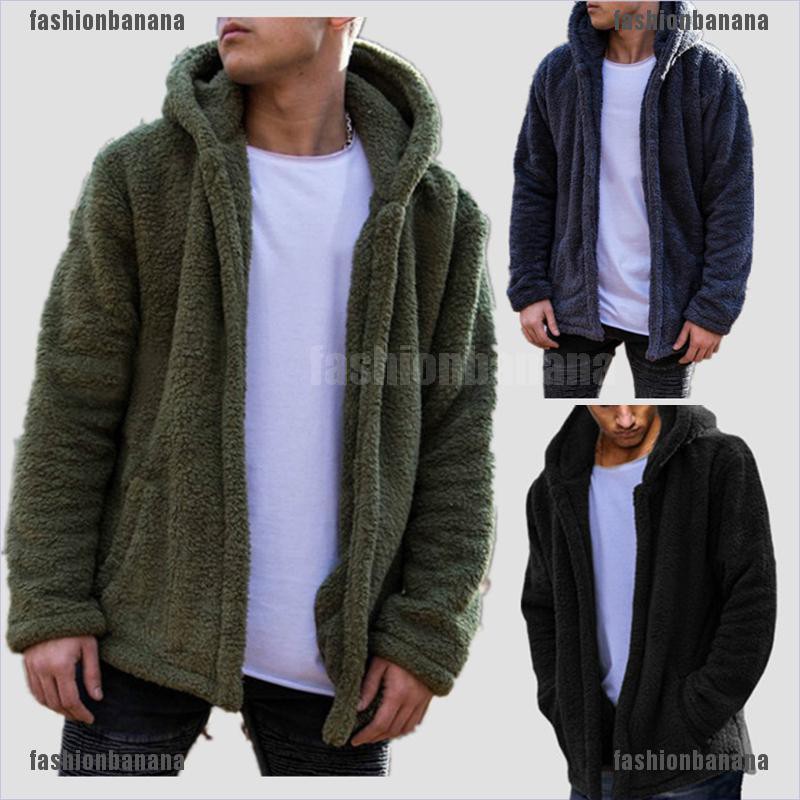 fluffy fleece hoodie mens