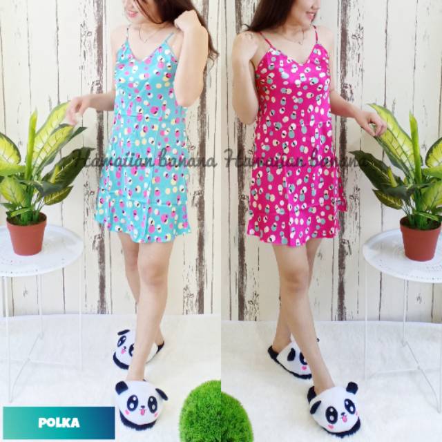 HB FO - DASTER SATIN SATU TALI IMPORT BANYAK MOTIF / BAJU TIDUR DASTER IMPORT MURAH / PART 3