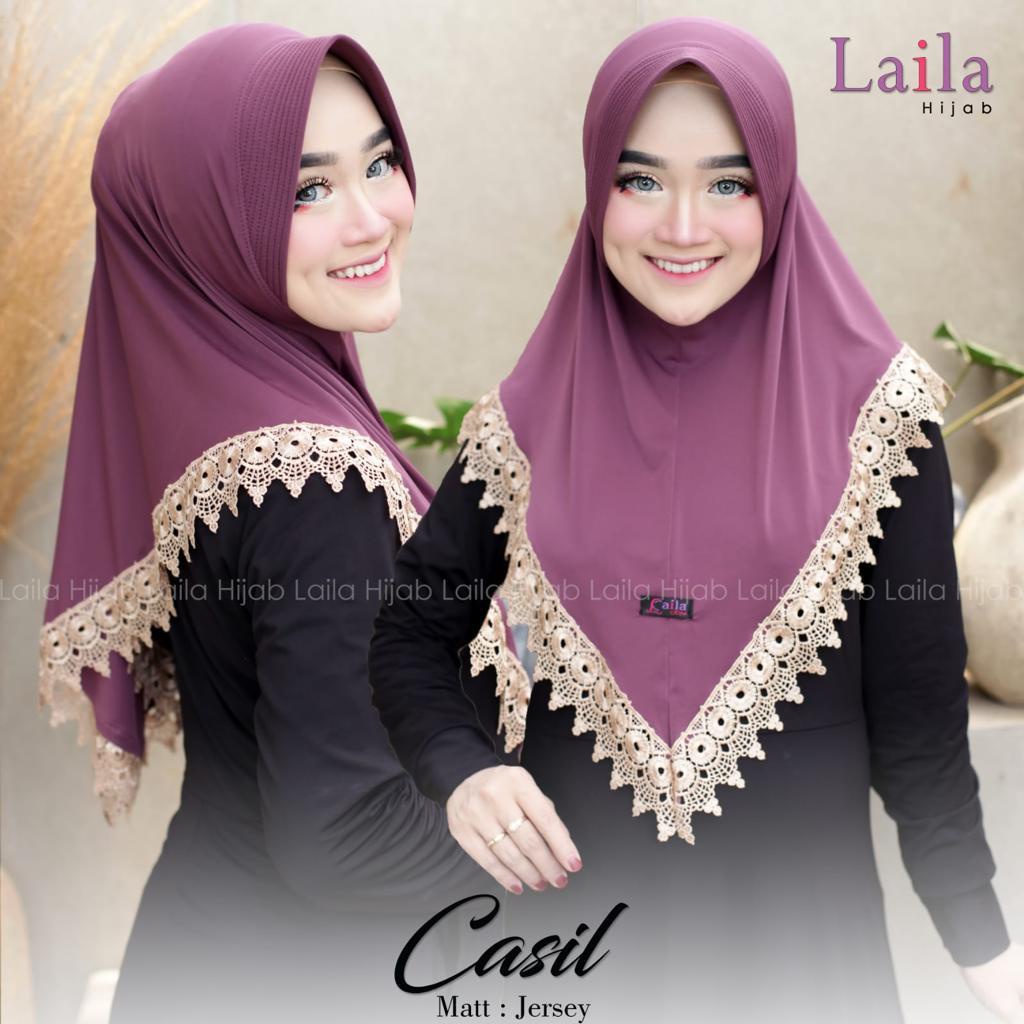 HIJAB INSTAN CASIL ORIGINAL BY LAILA HIJAB RENDA CASIL BEST SELLER