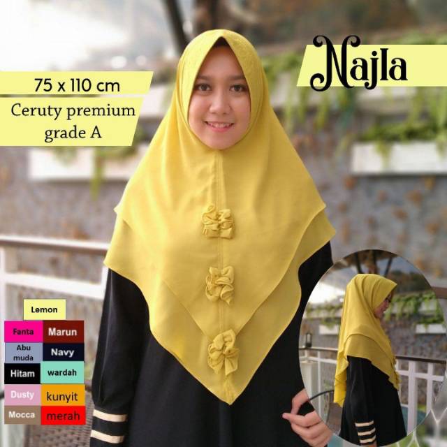 Hijab/kerudung/jilbab/khimar/syari/Najla