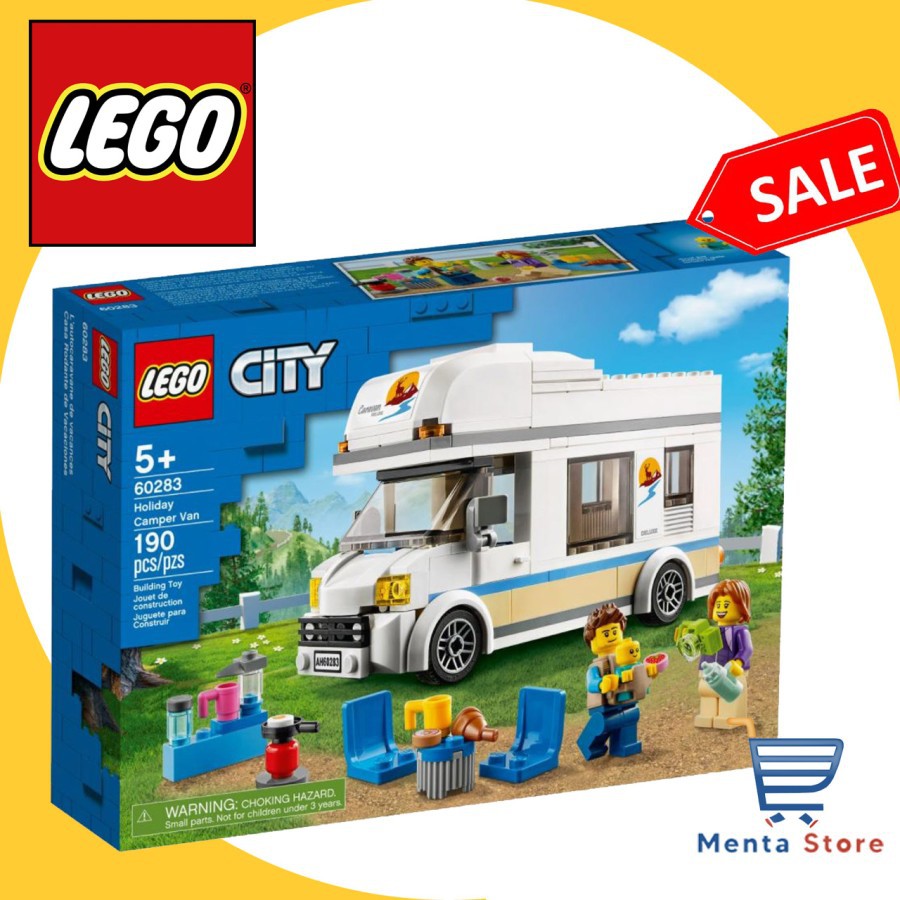 LEGO City 60283 Holiday Camper Van Mobil RV Liburan Brickz Asli Ori