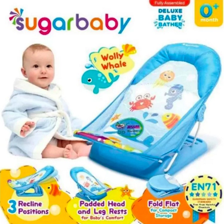 Sugar Baby Deluxe Baby Bather Tempat Mandi Tempat Tidur Tempat Santai Kursi Santai Kursi Jemur Bayi Shopee Indonesia