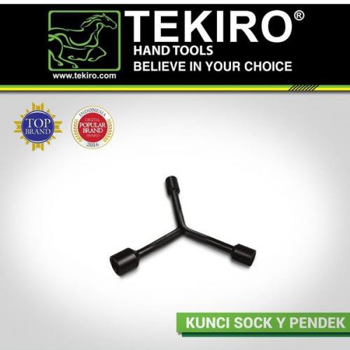 TEKIRO Y-TYPE SOCKET 12 - 14 - 17 MM KUNCI SOK Y PENDEK WR-YT0269 Tekiro Y type Socket pendek