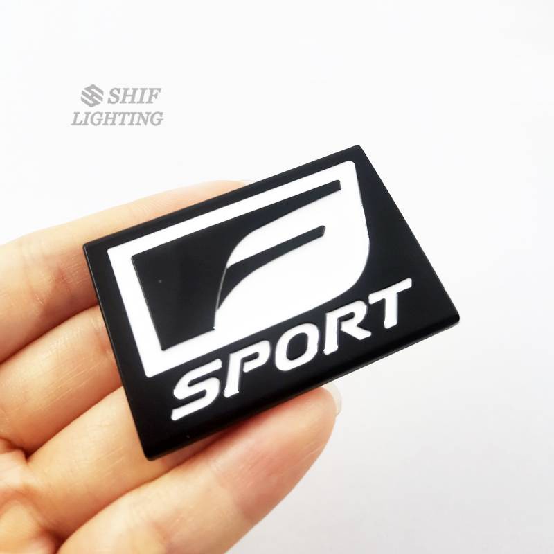 1pc Stiker Emblem Logo F Sport Bahan Metal Untuk Dekorasi Mobil Lexus