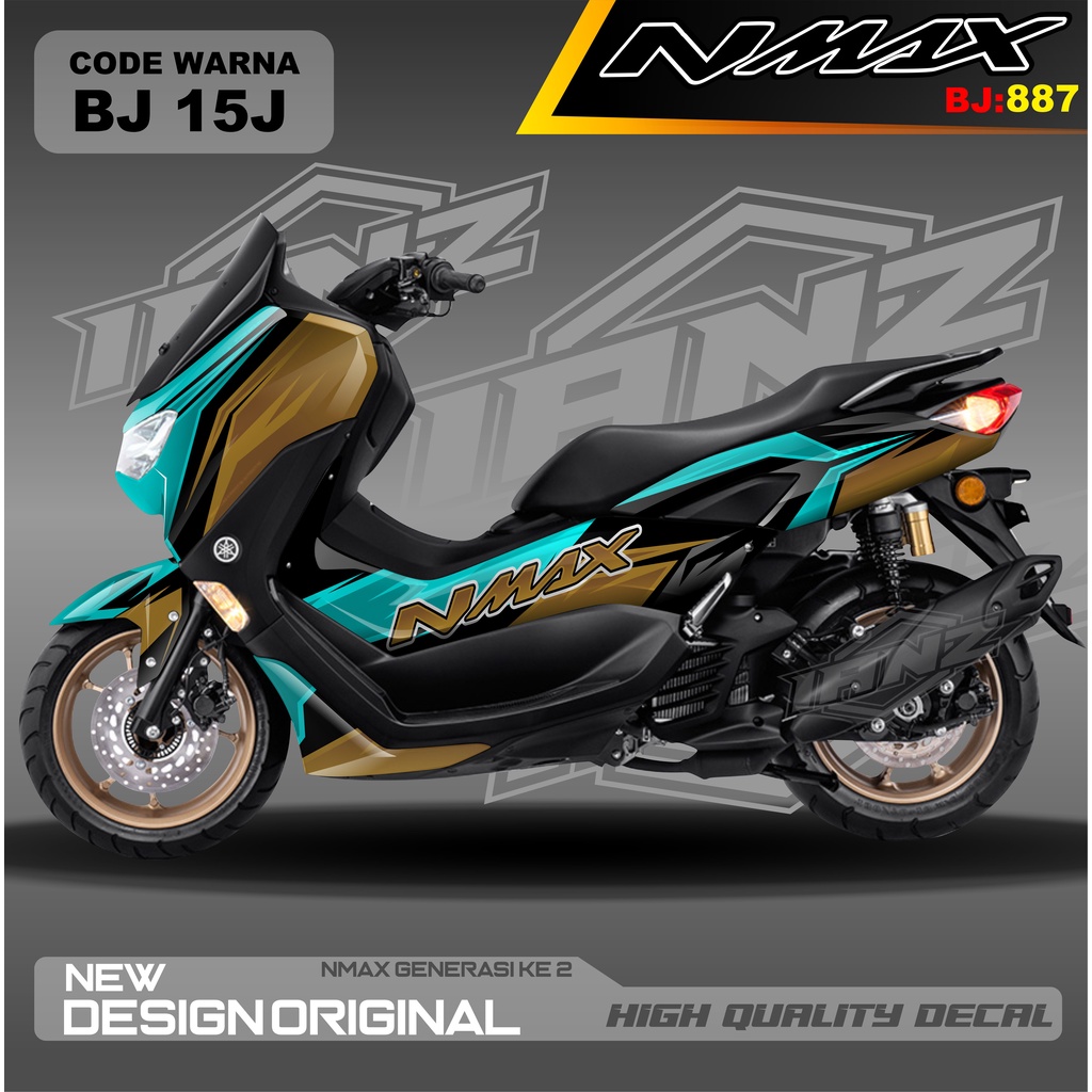 DECAL STICKER NMAX FULL BLOK BODY MOTOR / DECAL FULL BODY NMAX / DECAL STIKER FULL BODY NMAX / STIKER DECAL NMAX TERBARU