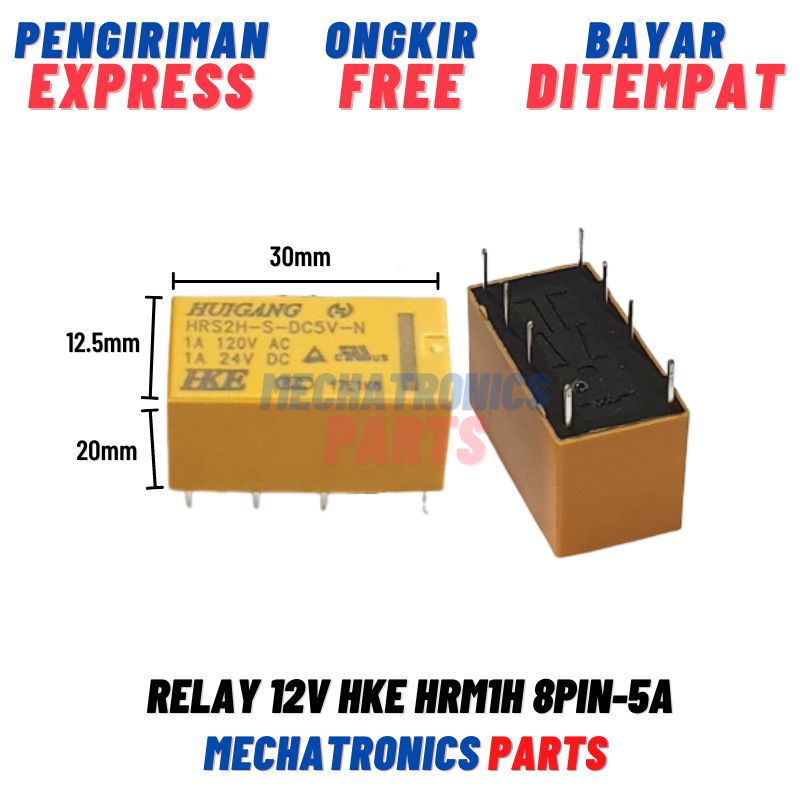 [REL-9016] RELAY 5V HKE HRS2H 8PIN-1A